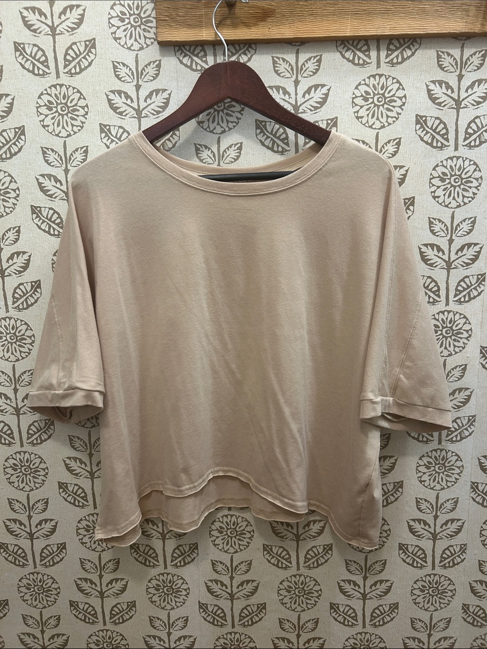 Women's Relaxed Short Sleeve Tee - Beige